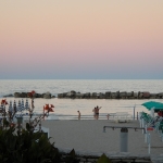Sunset at the beach San Benedetto del Tronto